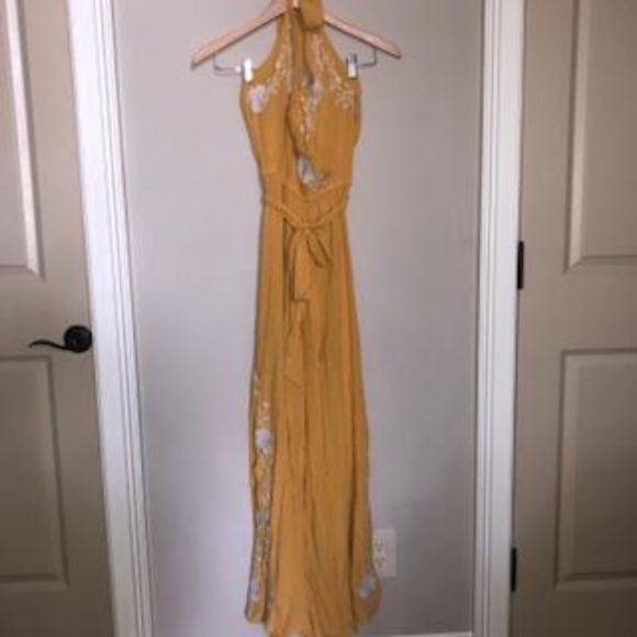 american eagle yellow jumpsuit